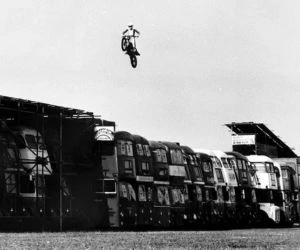 Most Buses Jumped Over on a Motorcycle