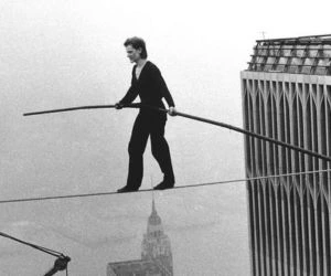 Walking Between the Twin Towers on a Tightrope