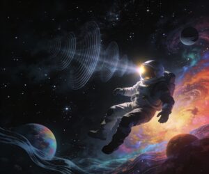 Space is silent with no sound waves