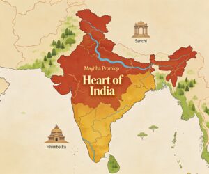Madhya Pradesh heart of India map
